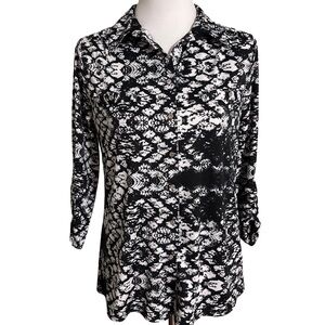 Urban Collection Black White Blouse Women's